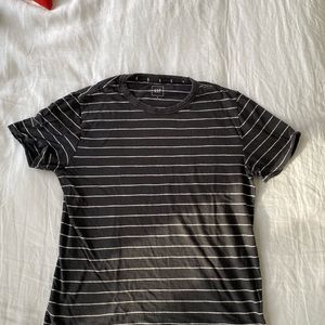 FOUR t shirt bundle of solids and stripes! gray and white neutrals